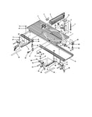 Sliding miter table assembly