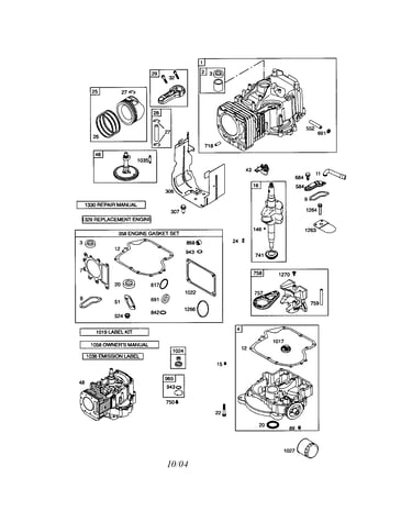 Cylinder/crankshaft