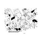 Craftsman 917378934 engine/housing/handle diagram