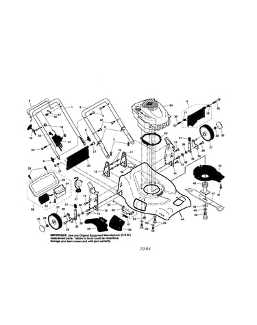 Engine/housing/handle