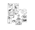 Craftsman 917250450 blower-housing/motor-starter diagram