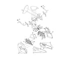 Proform DRC59041 seat/sideshields/backrest diagram