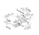 Proform PFEL60440 frame/pedals/rear stabilizer diagram
