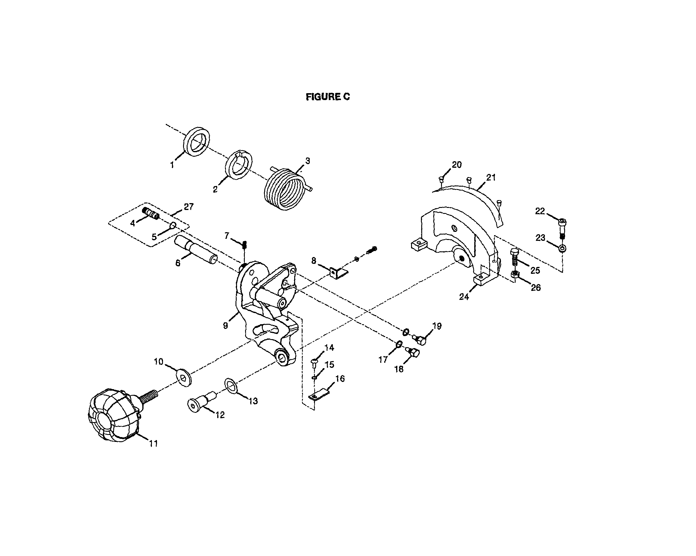 ARM SHAFT/PIVOT SHAFT/PIVOT SUPPORT