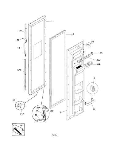 Freezer door
