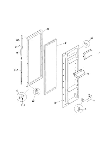 Refrigerator door