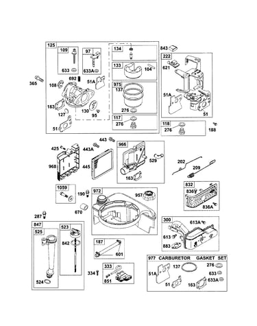 Carburetor/fuel tank