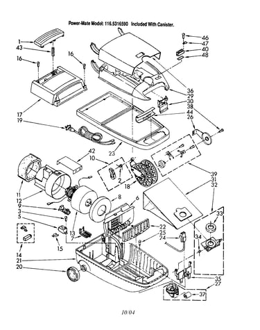 Body/canopy cover/motor
