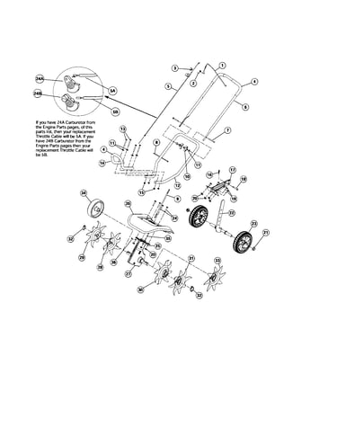 Lower cultivator parts