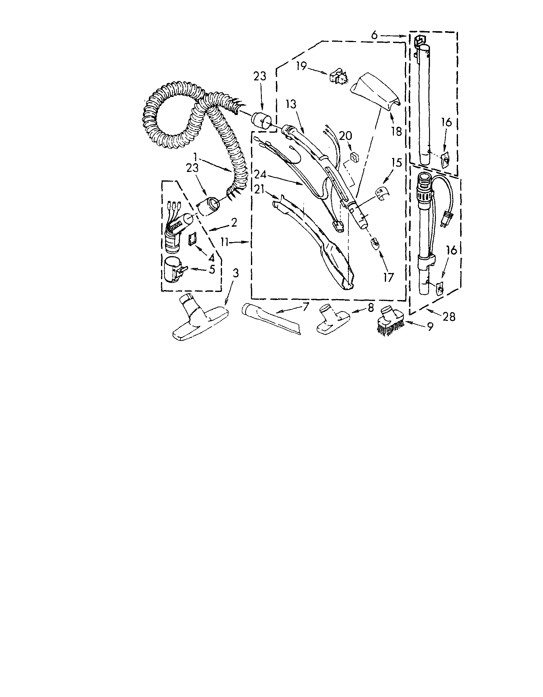 HOSE AND ATTACHMENTS