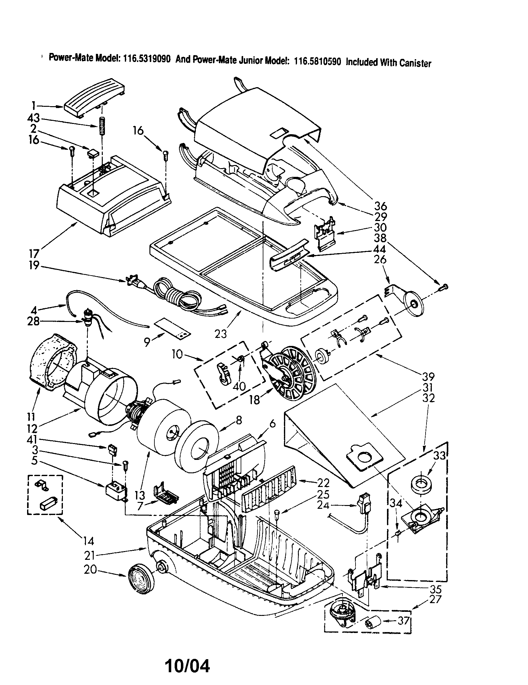 Canopy/body/wheels