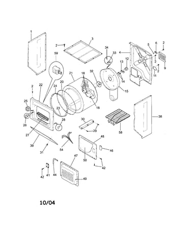 Upper cabinet/drum heater