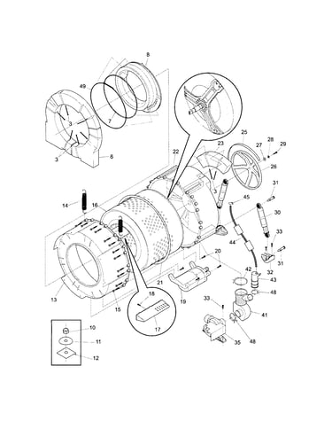 Motor/tub