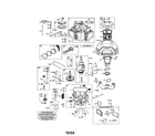 Briggs & Stratton 406677-0405-E1 cylinder/crankshaft diagram