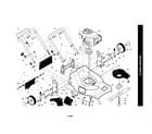 Craftsman 917376690 engine/housing/handle diagram