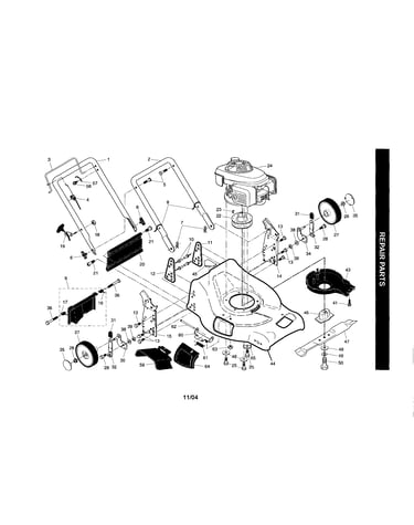 Engine/housing/handle