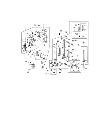 Front set plate/needle bar supporter