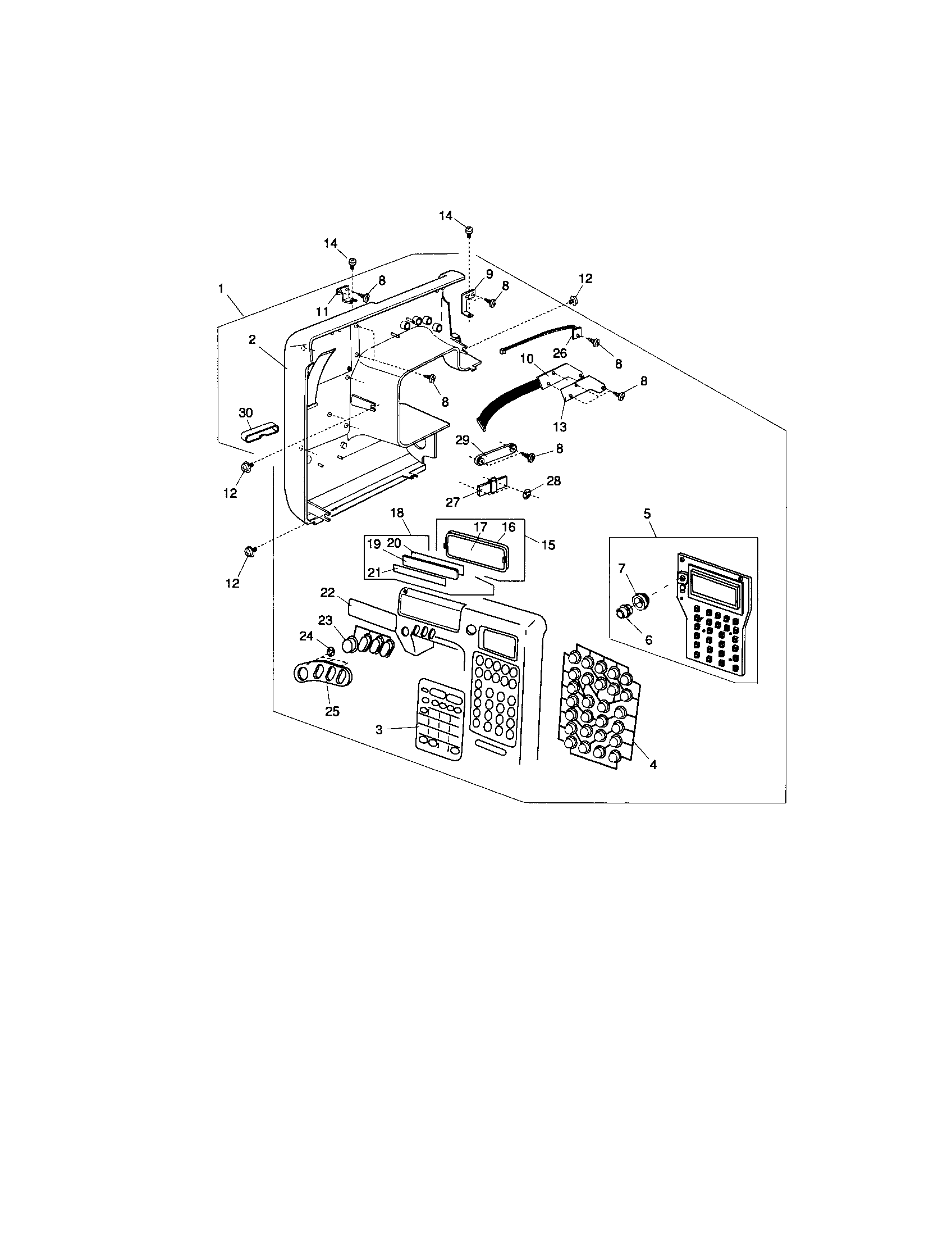 Front panel/slide volume