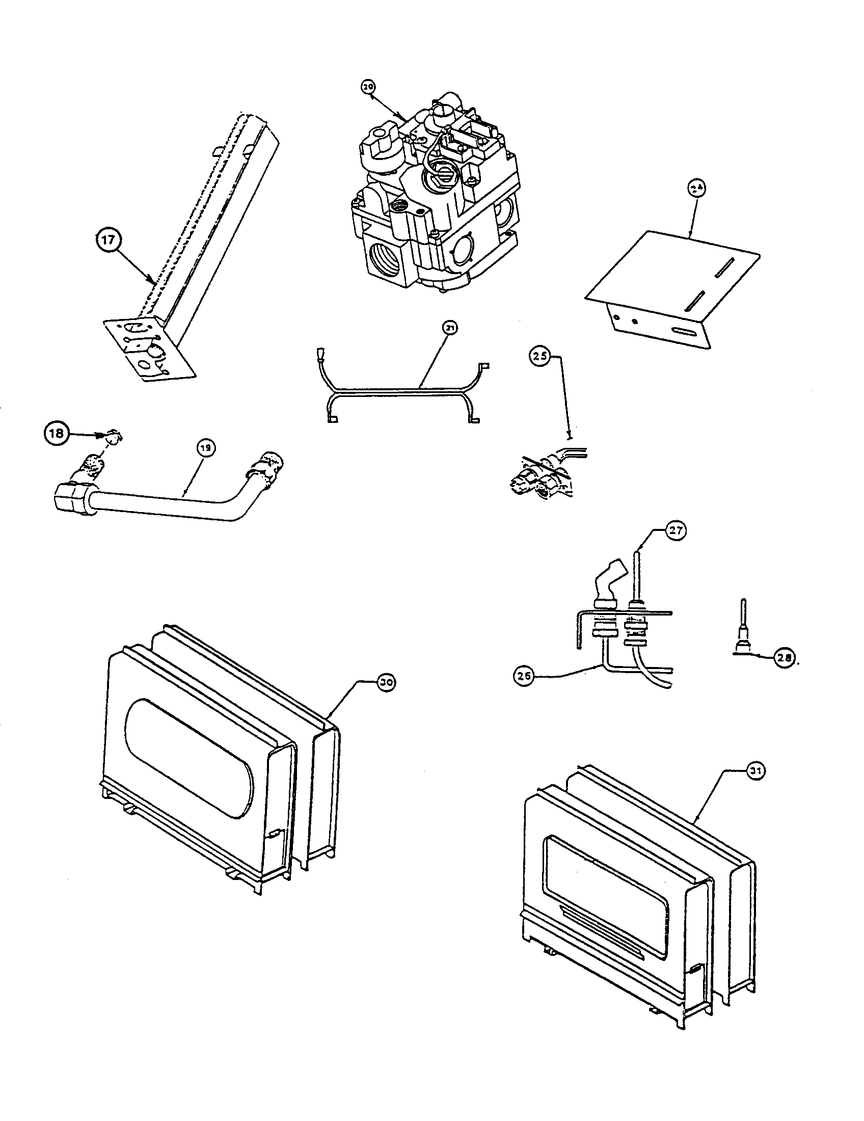 Chamber/exchanger/valve combination