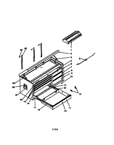 Chest with ball bearing slides