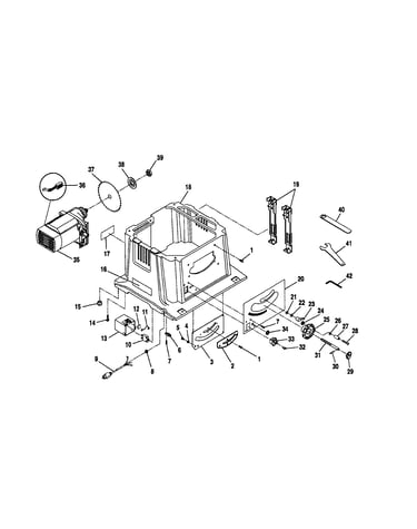 Cabinet/blade/motor