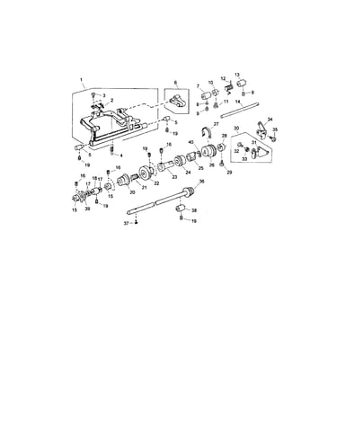 Feed shaft unit