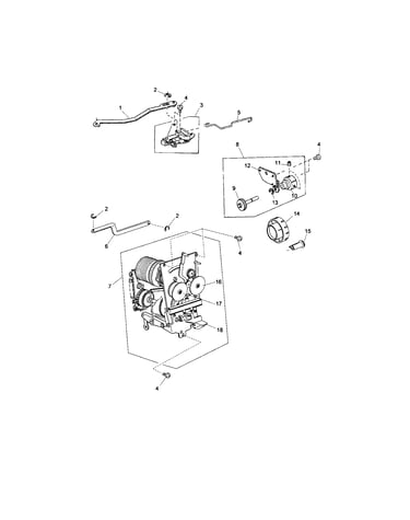 Zigzag rod front/cam block unit