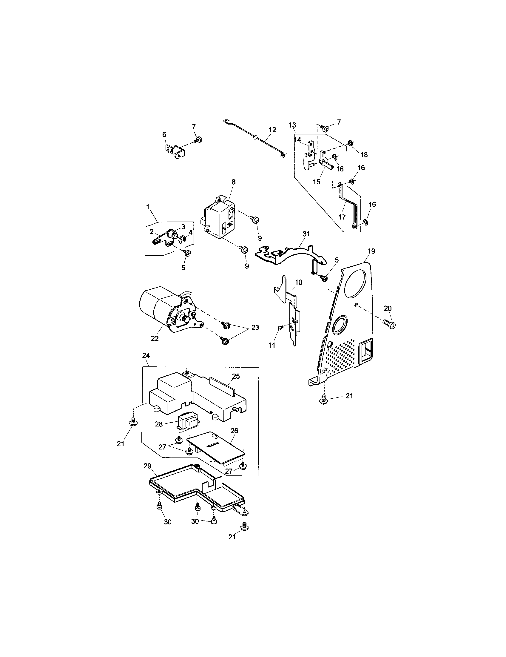 Idler unit/idler base/motor