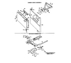 GE DDG7986RCL cabinet front/gas valve/burner diagram