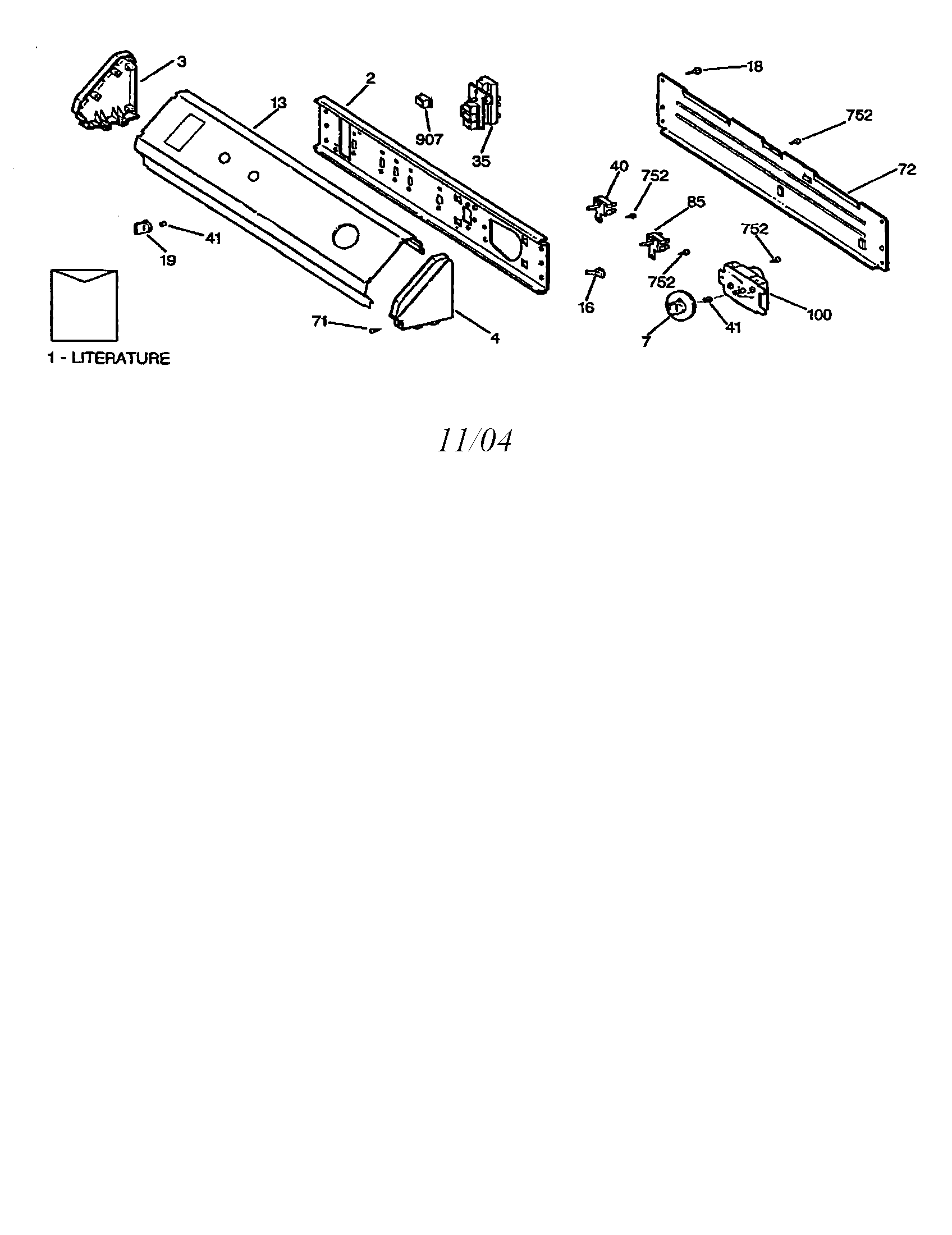 BACKSPLASH ASSEMBLY