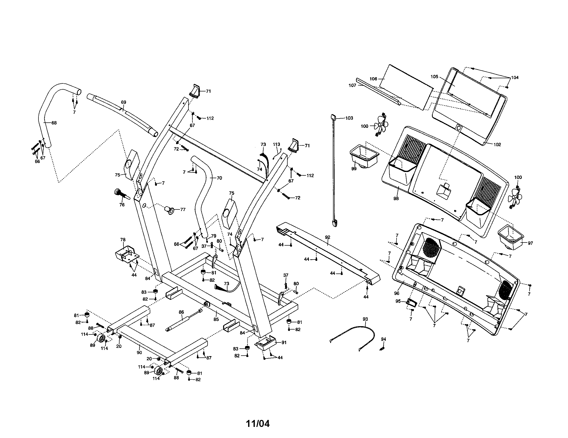 Upright frame/console