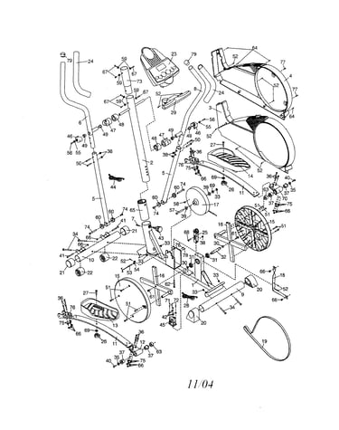 Console/handlebar/sideshields/pedal