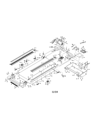 Walking belt/motor/belly pan