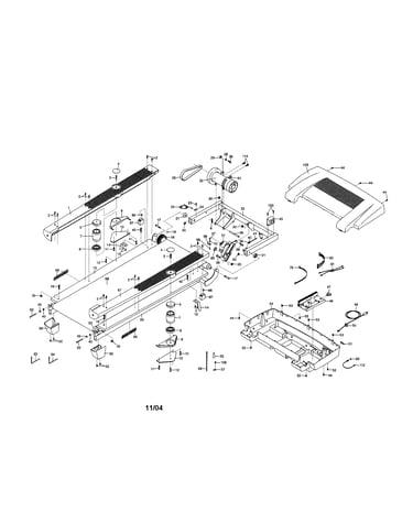 Walking belt/motor/bellypan