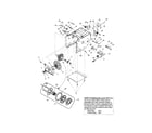 Craftsman 247888900 frame cover/drive cable/shift rod diagram