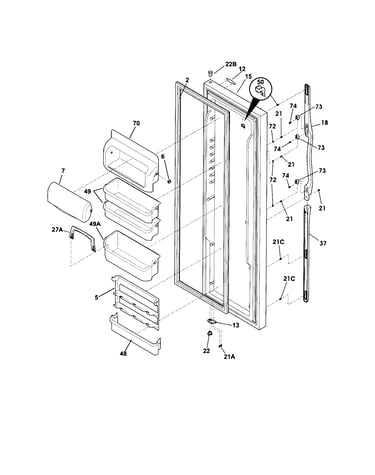 Refrigerator door