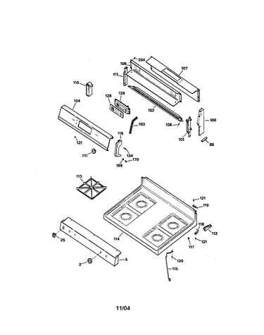 Cooktop assembly