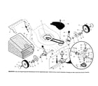 Craftsman 917276521 wheels/tires/bag diagram