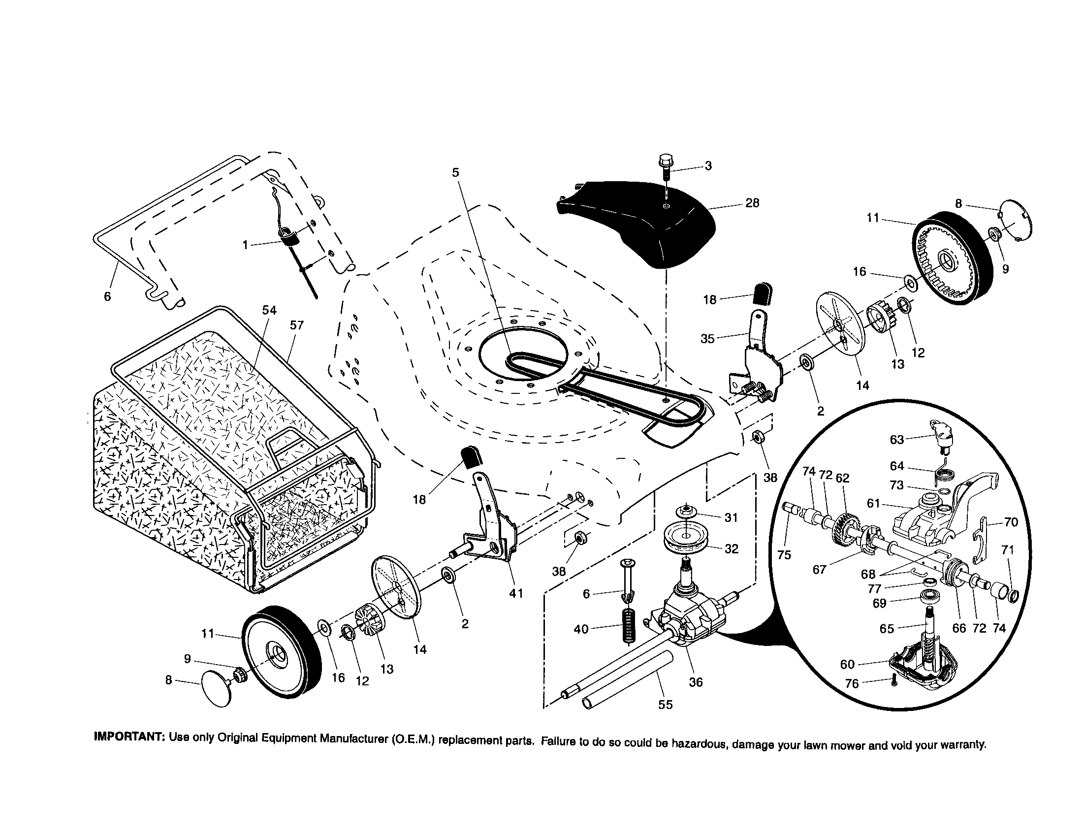 Wheels/tires/bag