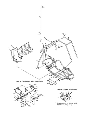 Seat frame/ bar assembly