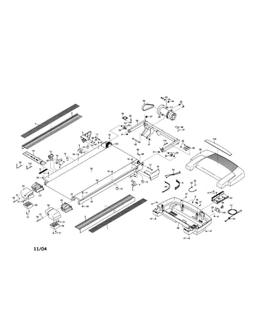 Walking belt/motor/hood