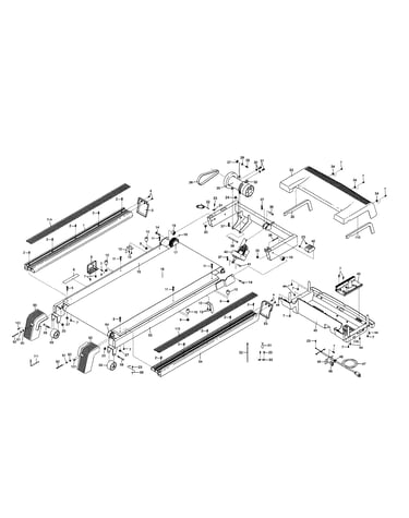Walking belt/motor