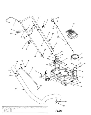 Handle/shroud/vac hose/drive control