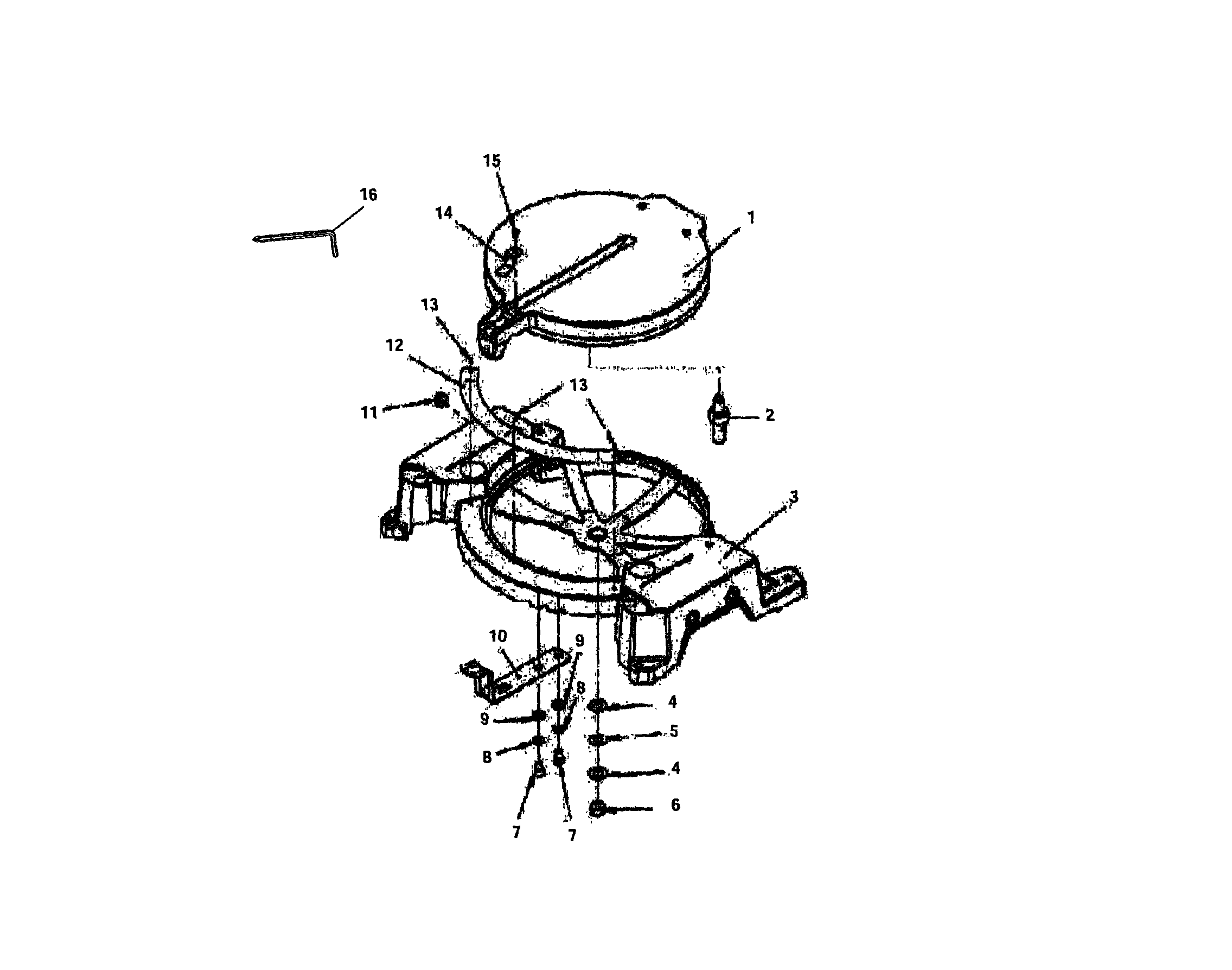 TABLE AND BASE ASSEMBLY