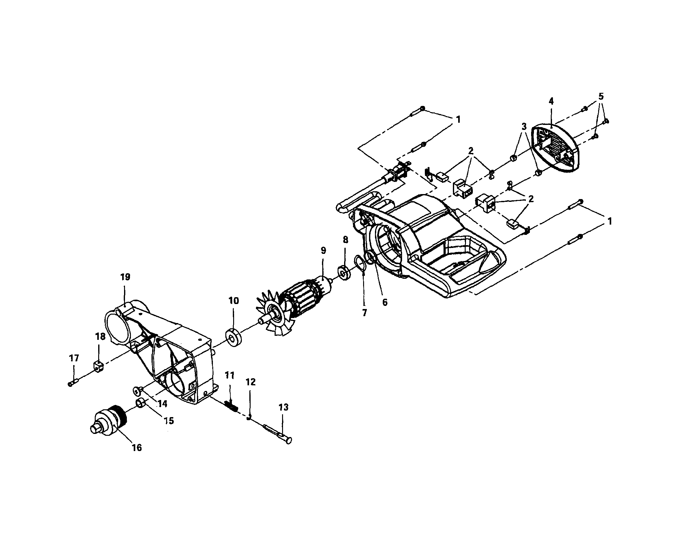 Armature/gear housing