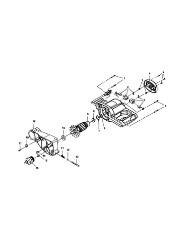 Armature/gear housing