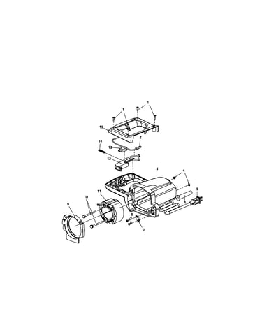 Motor housing/lower handle