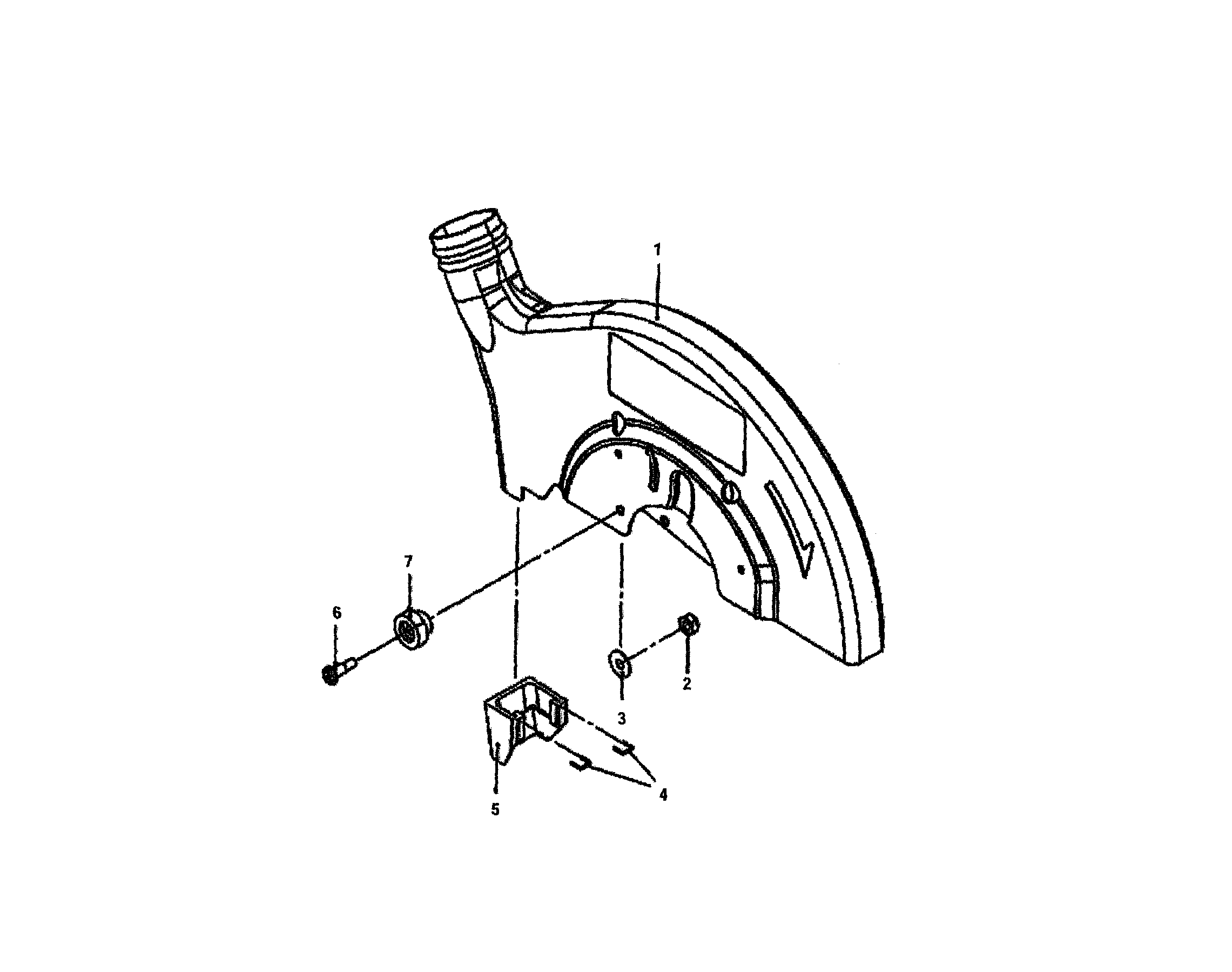 Upper blade guard
