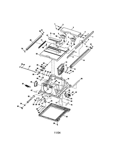 Base/foot base/main table