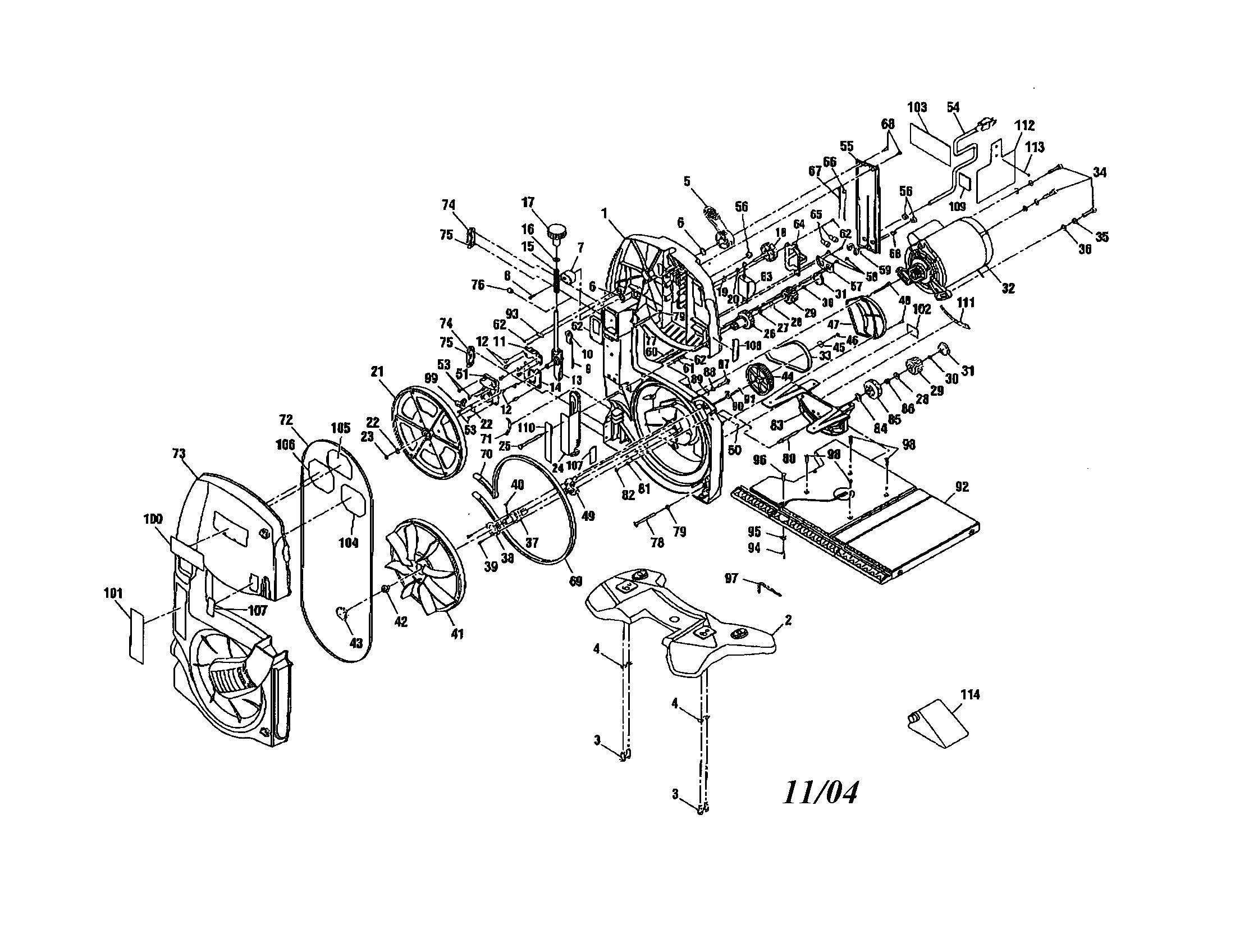 Frame/base/wheel/motor